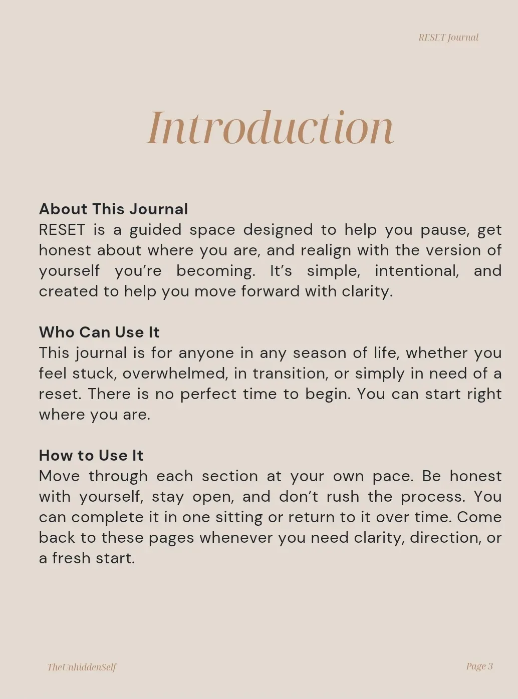 A page from the RESET Journal introduction